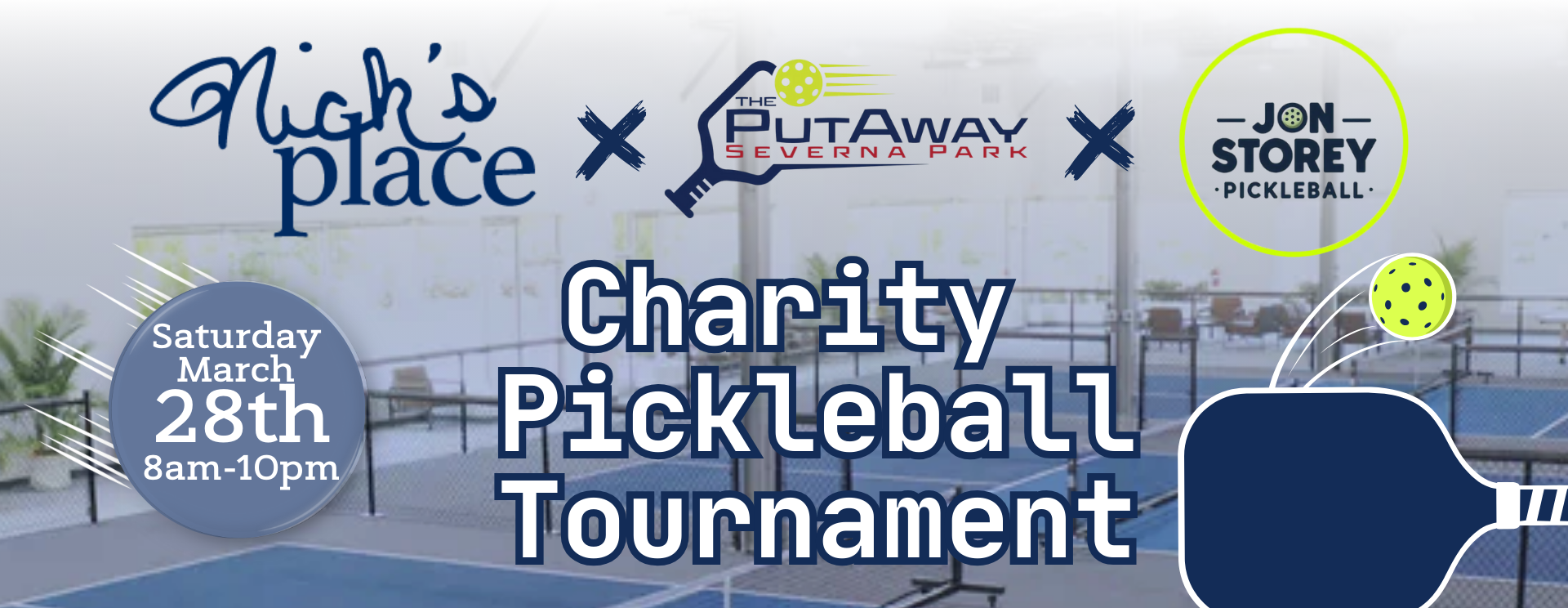 Sponsor Our Charity Pickleball Tournament